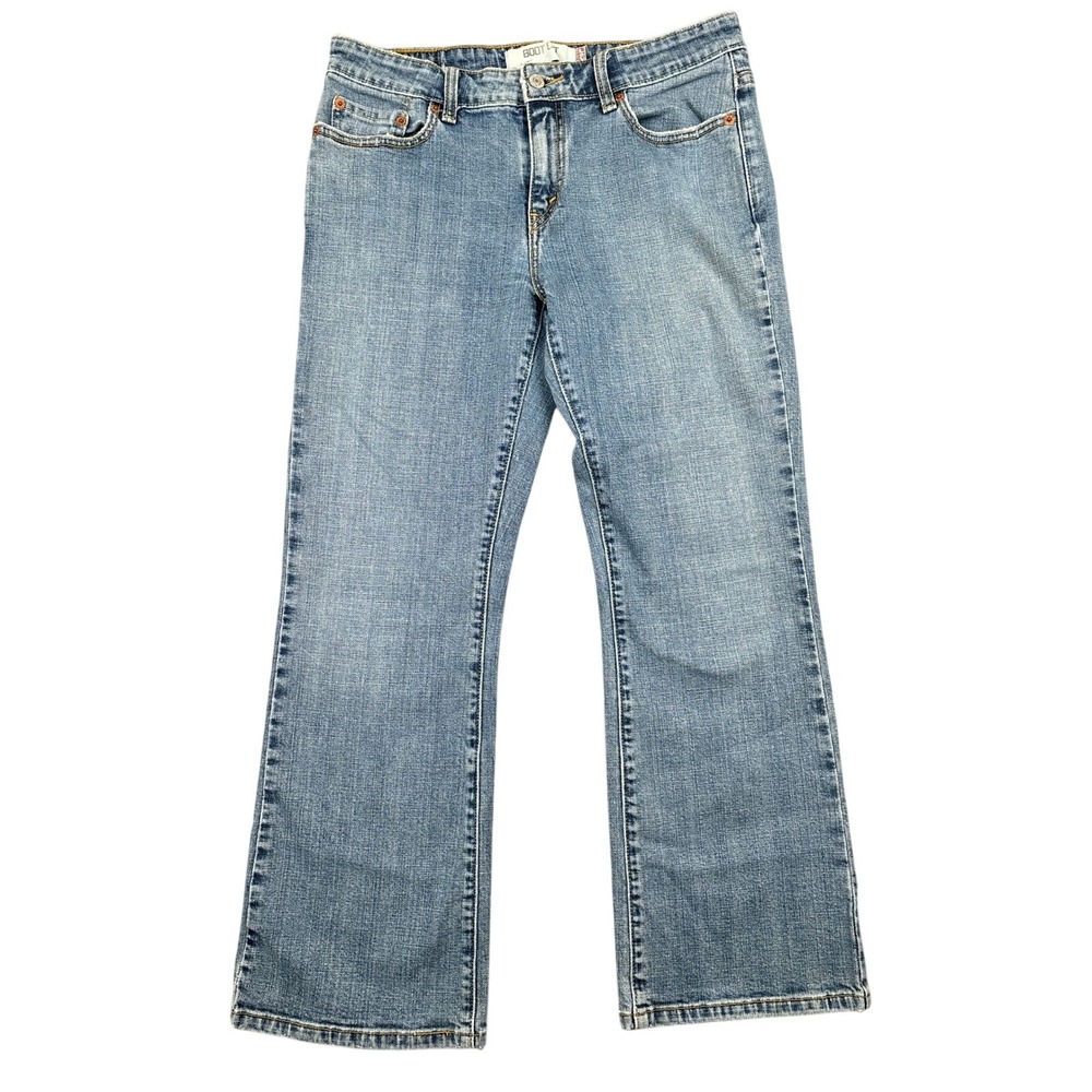 Levi's 515 Jeans Womens 12 Bootcut Mid Rise Medium Wash Stretch Denim